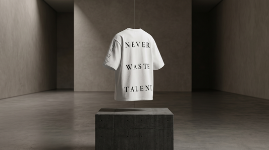 NEVER WASTE TALENT - MAYXZ Oversized T-shirt
