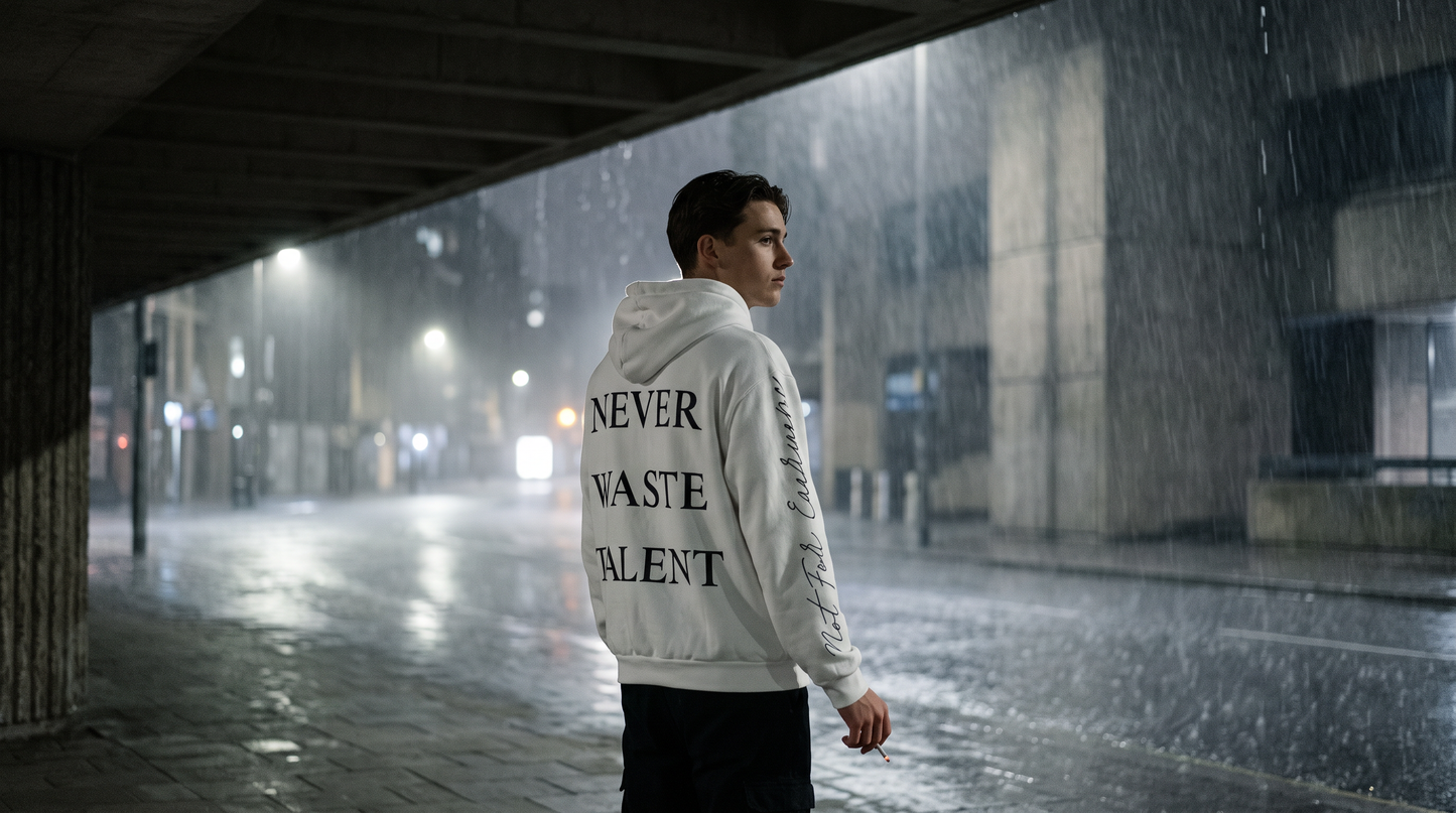 MAYXZ - NEVER WASTE TALENT Heavyweight Oversized Hoodie